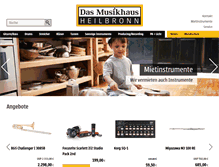 Tablet Screenshot of musikhaus-heilbronn.de